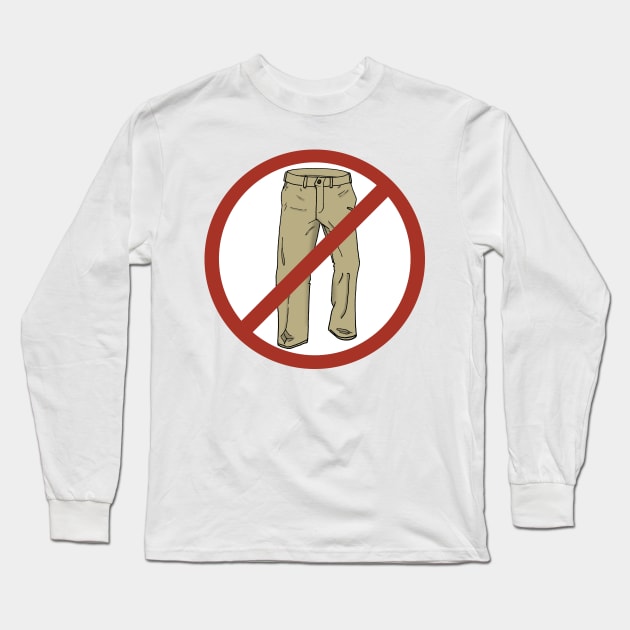 No Pants! Long Sleeve T-Shirt by EmilyBickell